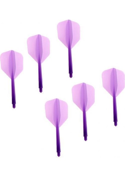 6x6 Parça Şeffaf 2ba Iplik Dart Milleri ve Dart Uçuşları Bağlantısı Mor 6 Pc(Yurt Dışından)