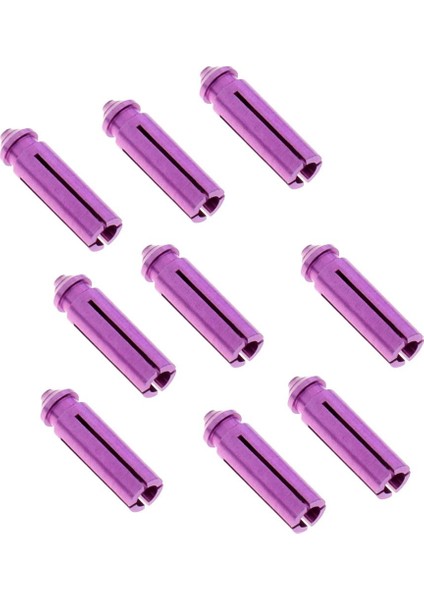 9 Eloksal Alüminyum Dart Koruyucular / Koruyucular Seti - Mor