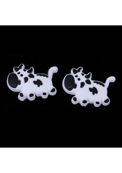 6x2 Parça Tenis Raket Şok Emici Titreşim Sönenleyicileri Beyaz Inek 6 Pcs modelleri