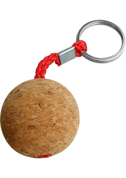 Hafif 35MM Yüzen Cork Anahtar Yüzük Su Yüzücü Ahşap Top Anahtar Zinciri modelleri