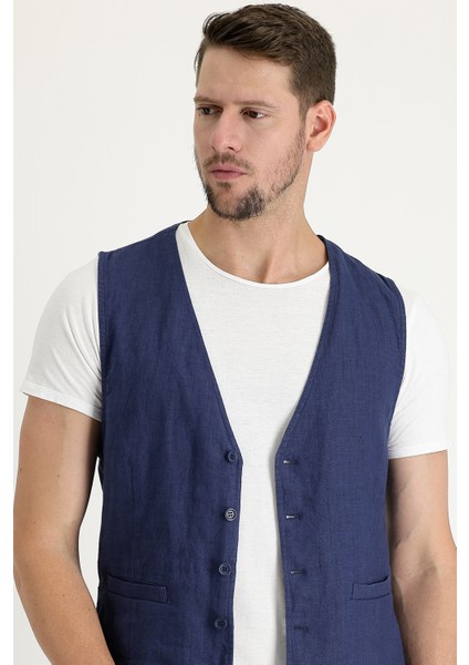 Slim Fit Spor Keten Yelek