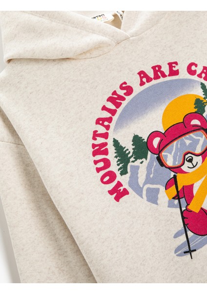 Baskılı Kapüşonlu Sweatshirt modelleri
