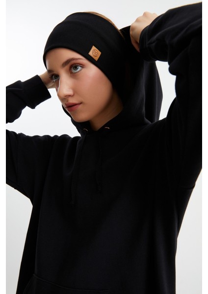 Siyah Kadın Pamuklu Termal, Kaymaz, Terletmez, Ultra Hafif, Spor Saç Bandı Bandana fırsatları