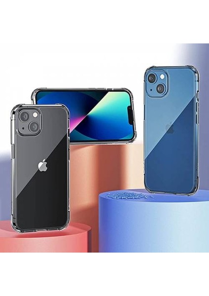 Anti-Drop Apple Iphone 13, 13 Pro Darbe Emici Kılıf, Shockproof Kamera Korumalı Kılıf Şeffaf