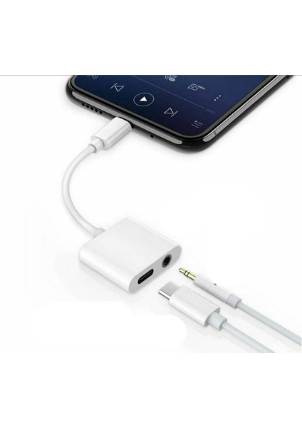 Iphone Kulaklık ve Şarj Çevirici 3.5mm Audio Adaptorü