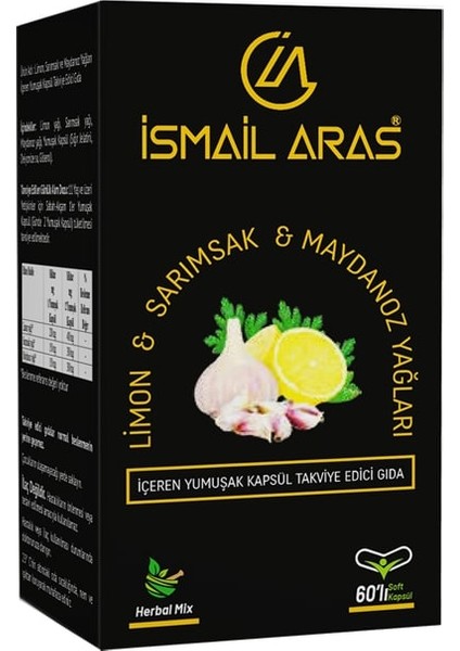 Limon - Sarımsak - Maydanoz Yağları Içeren Kapsül
