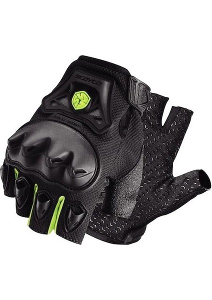 Motor Scoyco MC29D Siyah-Neon Parmaksız Korumalı Eldiven