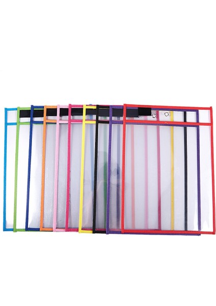 6 Pcs A4 Silinebilir Asma Şeffaf Doküman Kuru Sil Çanta, Boyut: 21,30 cm. (Pembe) (Yurt Dışından) fiyatları