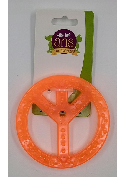 Köpekler Için Jel Yuvarlak Diş Kaşıma Isırma Oyuncak 9 cm