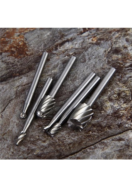 Dremel Hss Ahşap Oyma Matkap Ucu Seti 6'lı Yumuşak Metal Oyma Seti Freze Uçları Ağaç Işleme Oyma Set