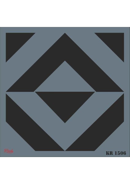 Rich Kr 1506 Fayans Stencil 30X30 cm