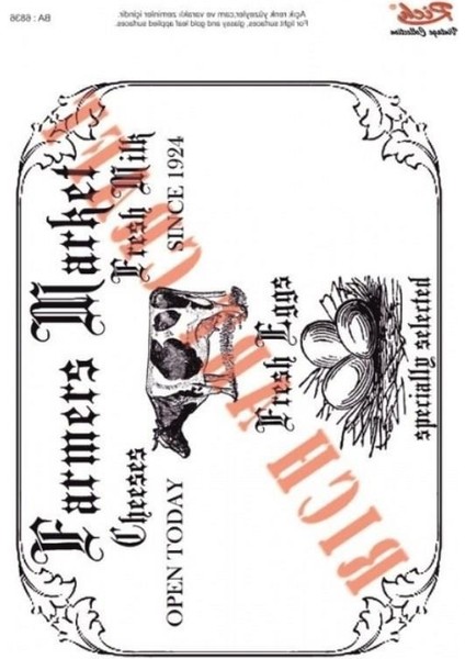 Rich 1334 Vintage Kolay Transfer 23X33 cm modelleri