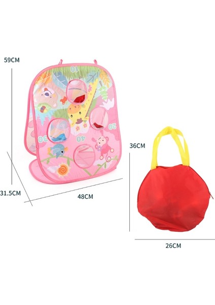 Çocuk Katlanabilir Kum Torbaları Fırlatma Oyuncak - Pembe (Yurt Dışından)
