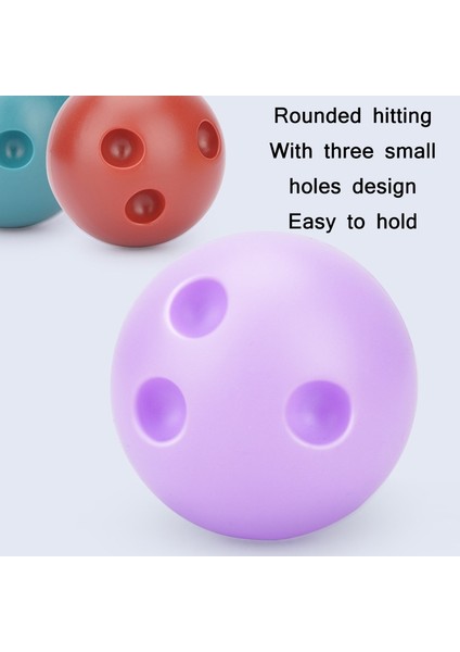 3 Set 12 cm. Çocuk Plastik Bowling Oyuncak Seti - Çok Renkli (Yurt Dışından)