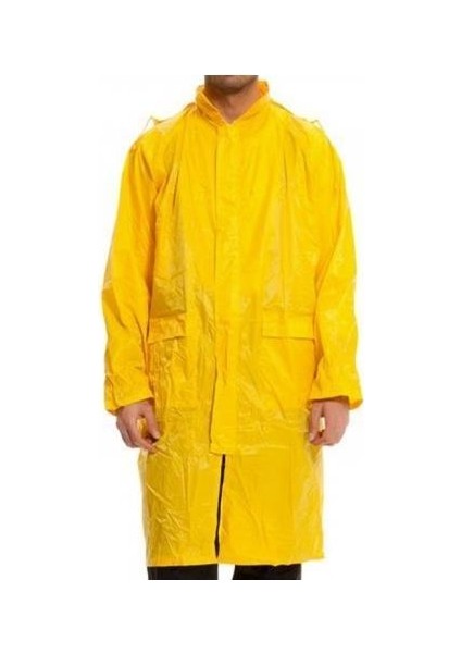 Kapüşonlu Sarı Pvc Yağmurluk Xxl fiyatları