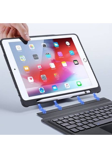 Ipad Bluetooth Klavye Touchpad Kılıf Ipad 8 10.2 Ipad 7 10.2 Ipad Air 3 Ipad Pro 10.5 Kılıf