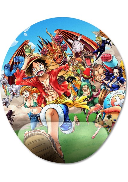 One Piece Bilek Destekli Mousepad Model - 2 Oval