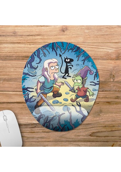 Disenchantment Bilek Destekli Mousepad Model - 1 Oval