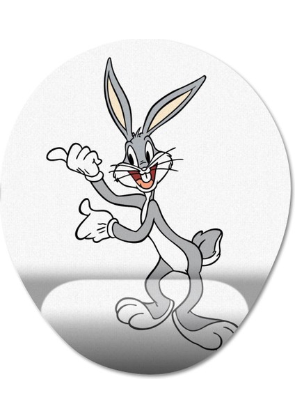 Bugs Bunny Bilek Destekli Mousepad Model - 2 Oval