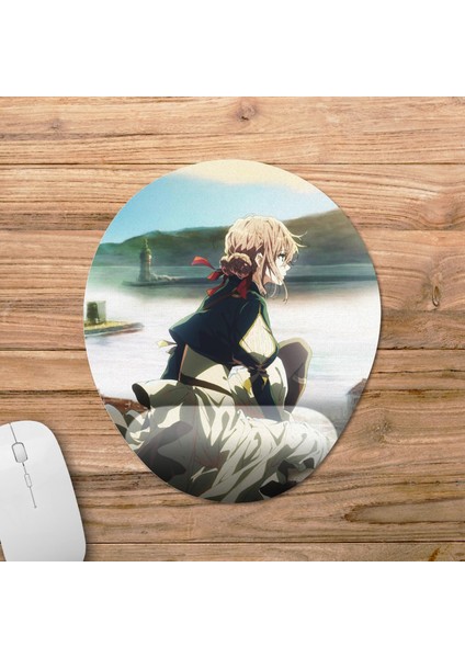 Violet Evergarden Bilek Destekli Mousepad Model - 1 Oval fiyatları