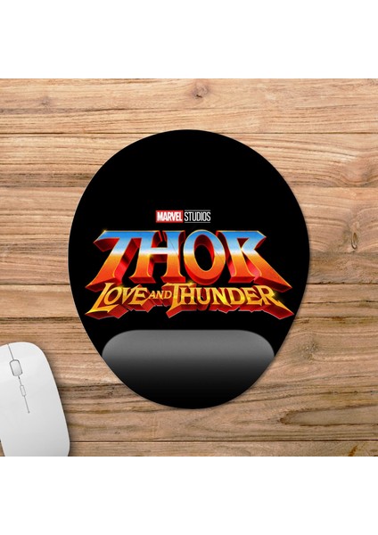 Thor: Love And Thunder Bilek Destekli Mousepad Model - 1 Oval