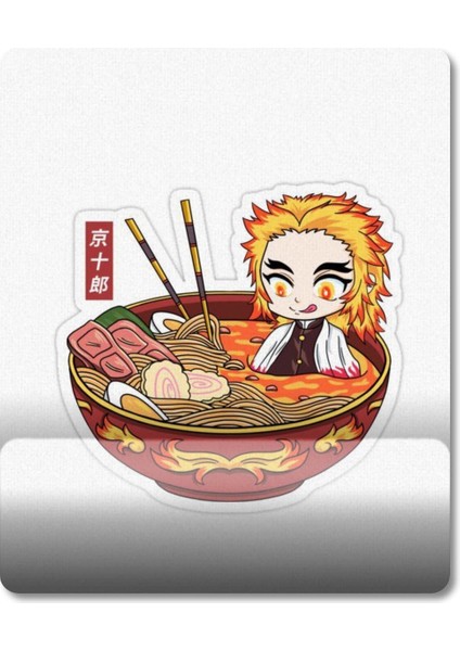 Ramen Rengoku Kyojuro Bilek Destekli Mousepad Model - 1