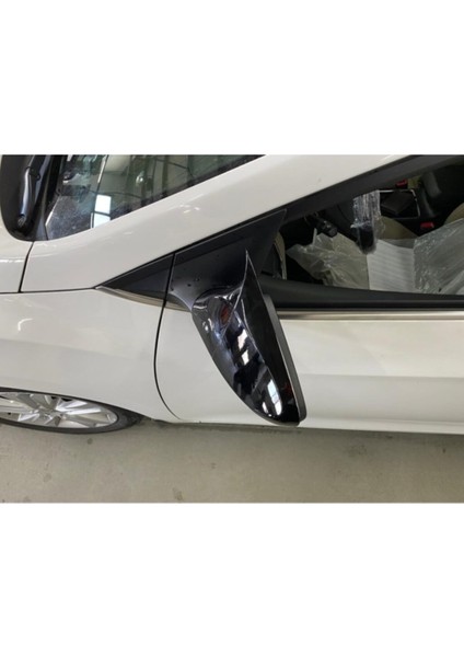 Hyundai Accent Blue Sinyalli Batman Yarasa Ayna Kapağı Piano Black Abs Plastik modelleri