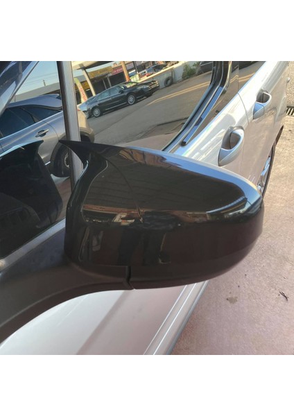 Ford Courier 2014-2017 Arası Uyumlu Batman Yarasa Ayna Kapağı Piano Black Abs Plastik modelleri