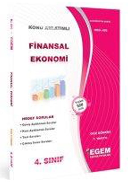 4. Sınıf Finansal Ekonomi Konu Anlatım Güz Dönemi