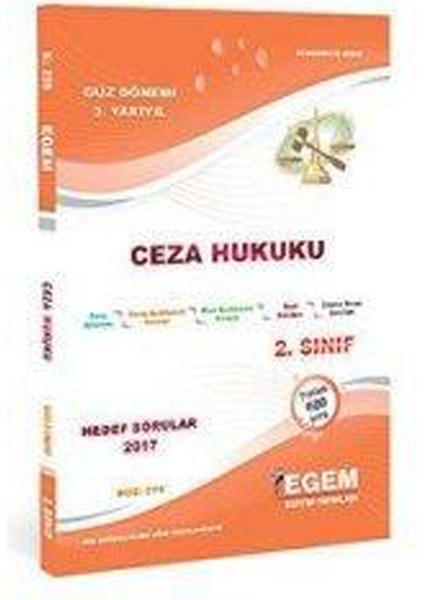 2. Sınıf Ceza Hukuku K. A Güz Dönemi