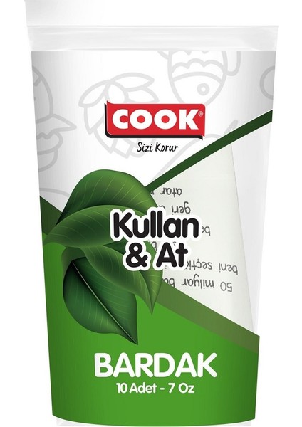 Kağıt Bardak 7 Oz 10 Adet