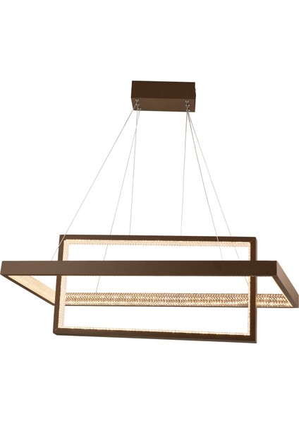 Belva Siyah Sarkıt 84 Watt Sarkıt 3 Renkli Ledli Modern Mutfak Led Salon Sarkıt Avize