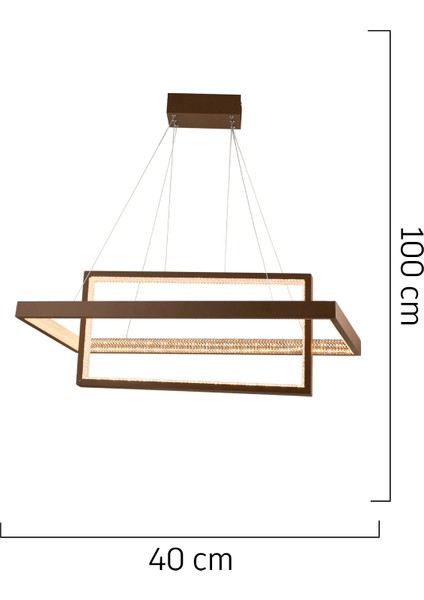 Belva Siyah Sarkıt 84 Watt Sarkıt 3 Renkli Ledli Modern Mutfak Led Salon Sarkıt Avize
