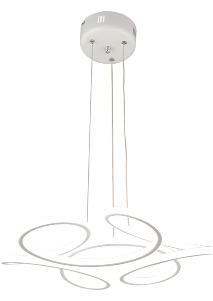 Aldo Beyaz Sarkıt 140 Watt Sarkıt 3 Renkli Ledli Modern Mutfak Banyo Led Salon Sarkıt Avize