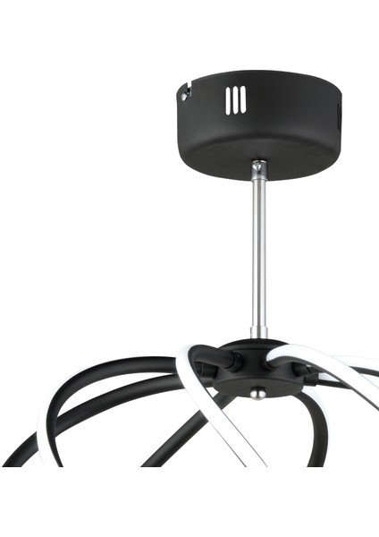 Gestel Siyah Sarkıt 88 Watt Sarkıt Ledli Modern Mutfak Banyo Led Salon Sarkıt Avize