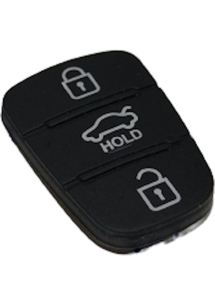 Kia 3 Tuşlu Hold Butonlu Kumandalar Için Silikon Tuş Takımı