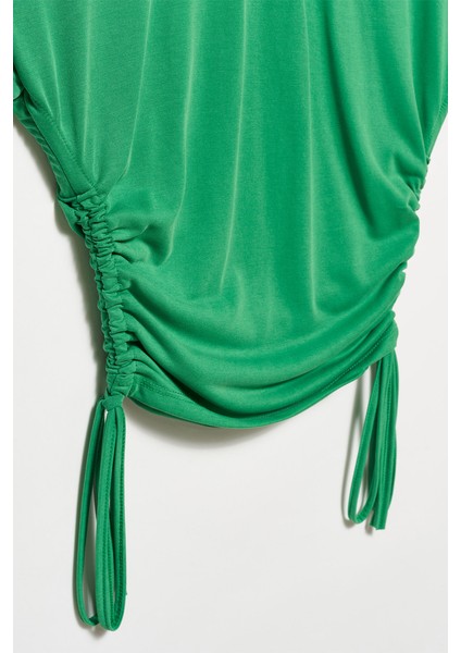 Yan Bağcıklı Tshirt-Yeşil modelleri