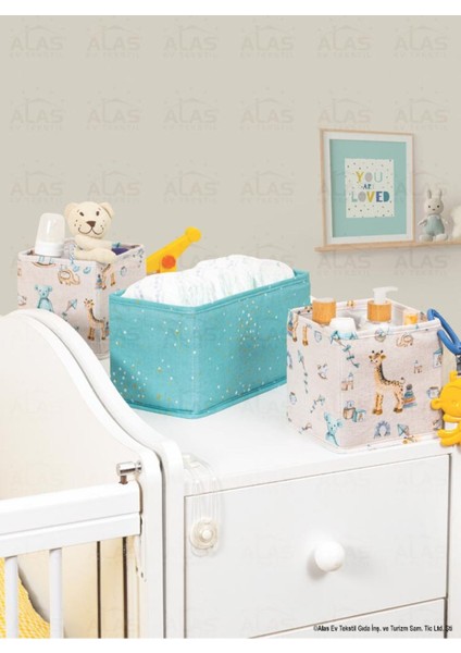 Baby Bebek Üçlü Çekmece Düzenleyici 28*14*14 Mavi