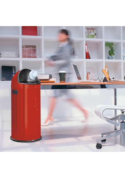 Quick Kırmızı Çöp Kovası - 50 L