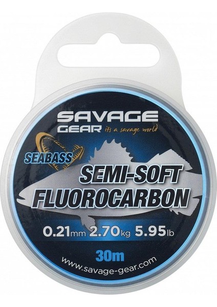 Semi-Soft Fluorocarbon Seabass 30 M Clear Misina