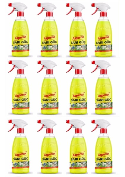 Sarı Güç Ultra Yağ Çözücü 1 lt Sprey x 12 Adet  -  (1 Koli = 12 Adet)