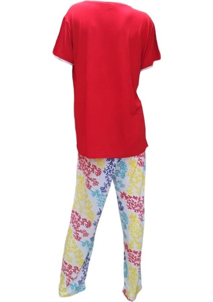 Bluedream Düğmeli Viskon Büyük Beden Bayan Pijama Takım modelleri
