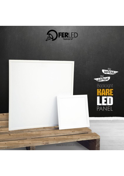 36w Backlıght Kare Led Panel Gün Işığı