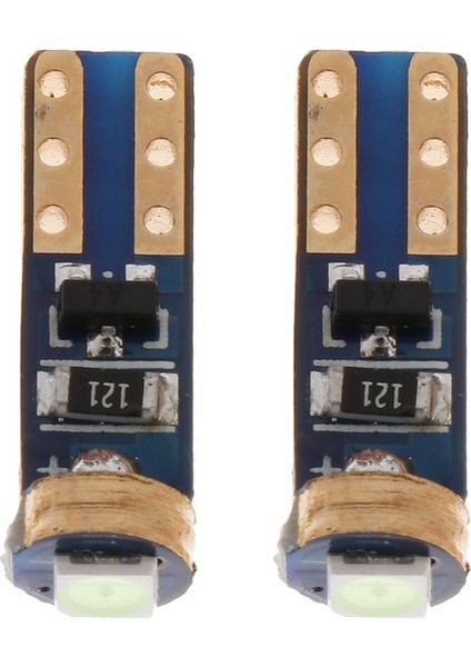 3x2 Parça T5 12V Gösterge Tablosu Enstrüman Okuma Gösterge Paneli Açık Buz Mavisi 3 Pcs
