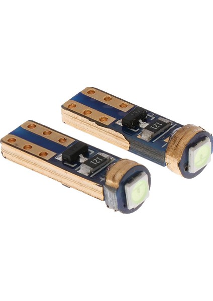 3x2 Parça T5 12V Gösterge Tablosu Enstrüman Okuma Gösterge Paneli Açık Buz Mavisi 3 Pcs