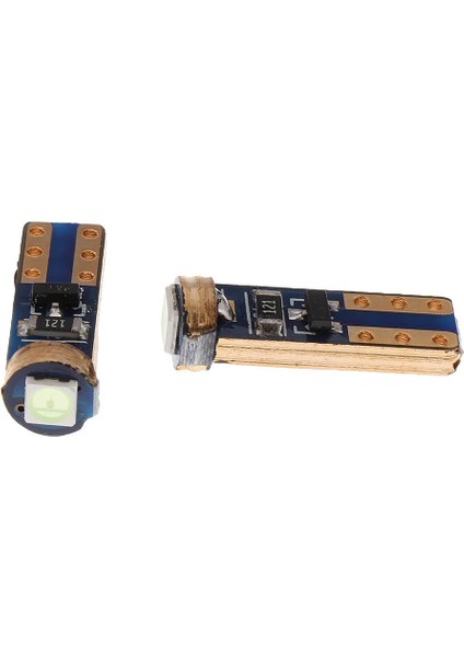 3x2 Parça T5 12V Gösterge Tablosu Enstrüman Okuma Gösterge Paneli Açık Buz Mavisi 3 Pcs