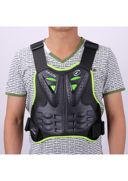 Motosiklet Koruma Yelek Omurga Göğüs Koruması Dirtbike Green Xl Için Fit