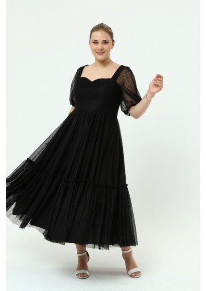 Kalp Yaka Tül Abiye Elbise fırsatları