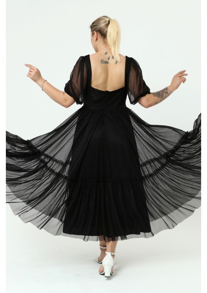 Kalp Yaka Tül Abiye Elbise indirimleri