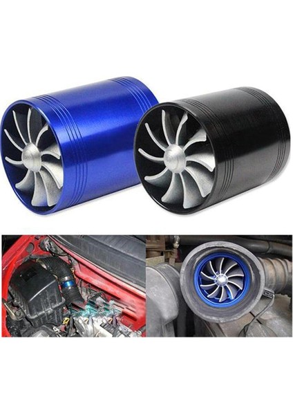 2x Evrensel Otomatik Turboşarj Ikiz Fan Türbin Gaz Yakıt Koruyucu 2.5-2.9inch